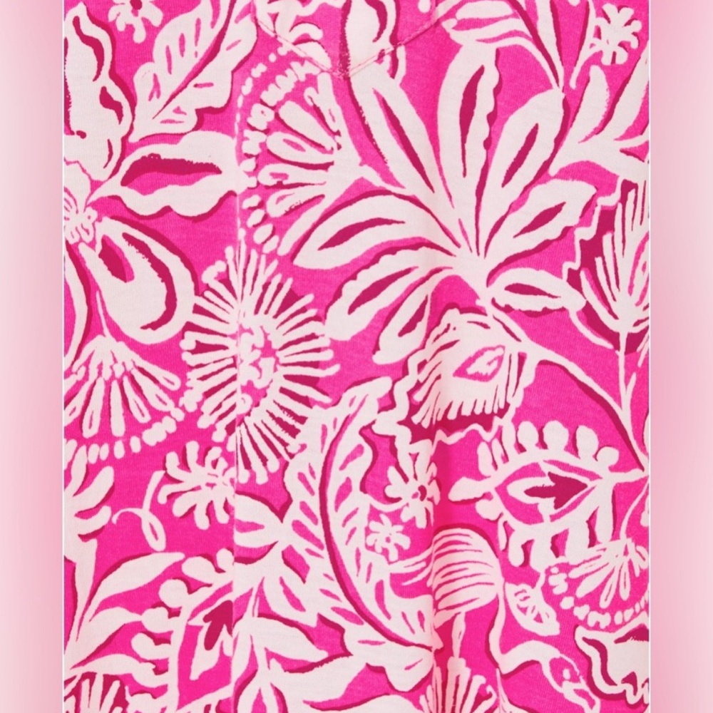 NWT Lilly Pulitzer Alyssa A-Line Cotton Dress XL Passionfruit Pink Flamazing NEW - Picture 3 of 5